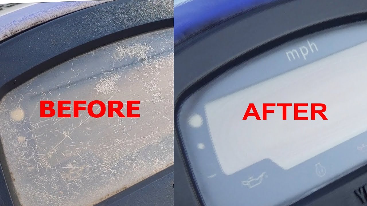 Fixing cloudy, foggy, or crazed speedometer gauge plastic on Yamaha Wave Raider WaveRunner Jet Ski