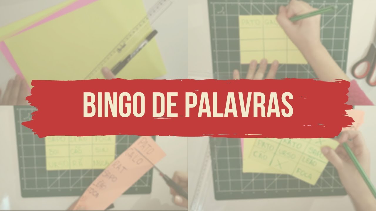COMO FAZER JOGO DE ALFABETIZAÇÃO USANDO SÓ FOLHA DE OFÍCIO|  BINGO DE PALAVRAS