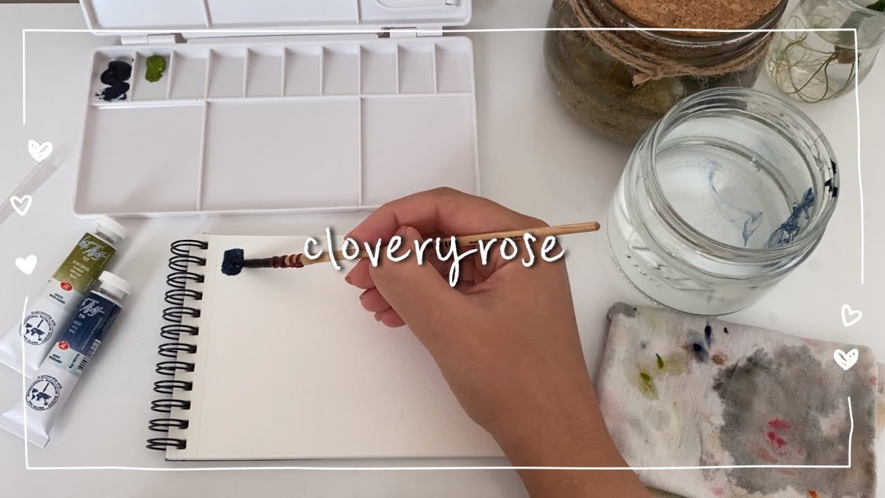 Yeni suluboya malzemelerim / sketchbook / suluboya başlangıç / tüp suluboya / fırça / suluboya palet