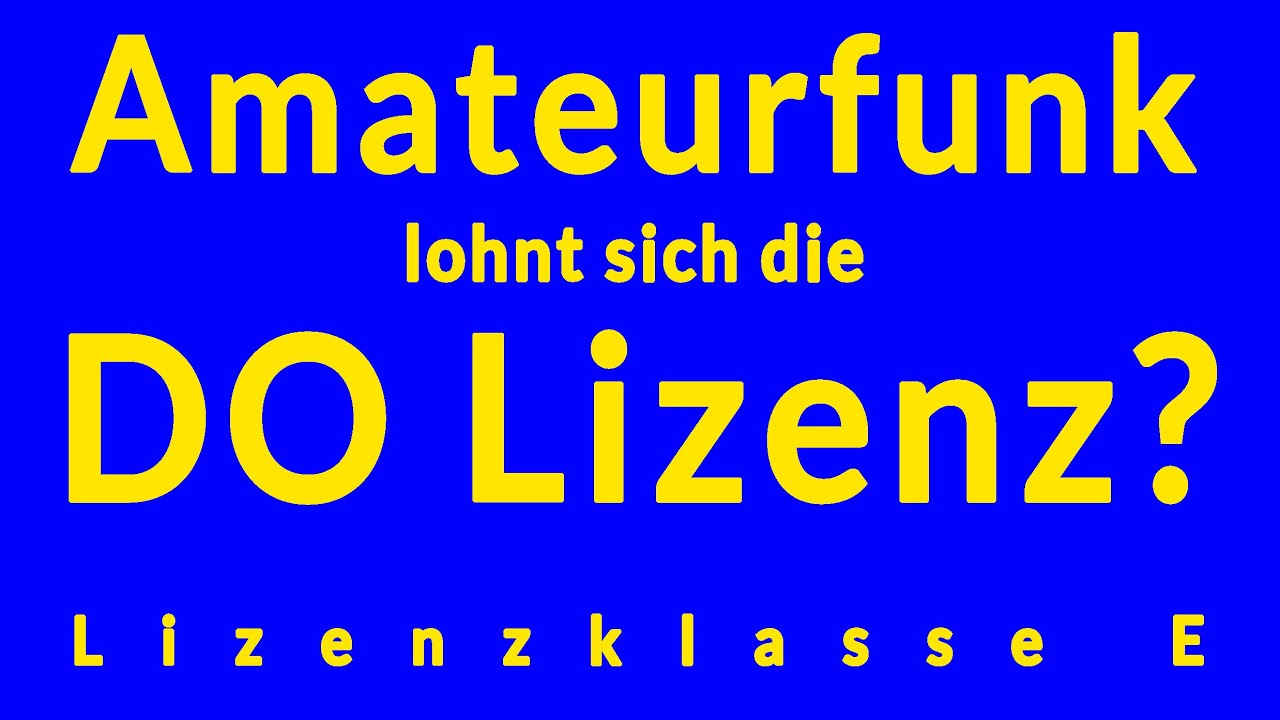 Amateurfunk - lohnt sich die 
