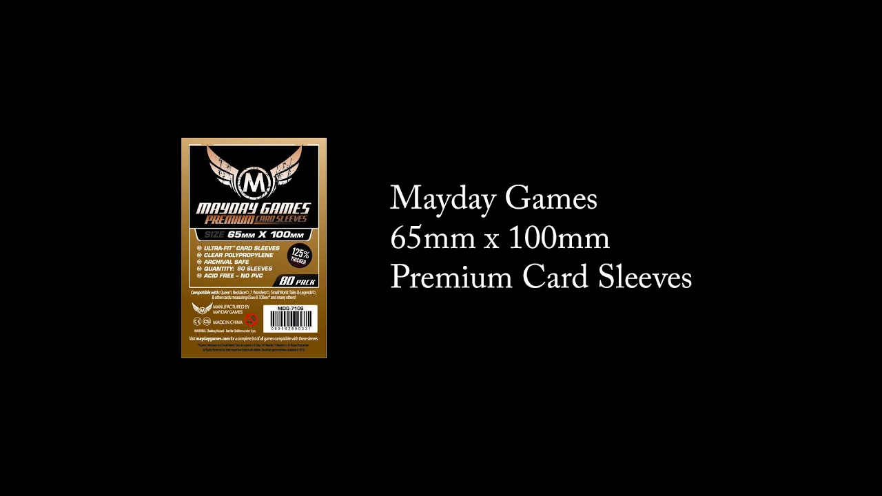 Mayday Games - 65x100mm Premium Card Sleeves