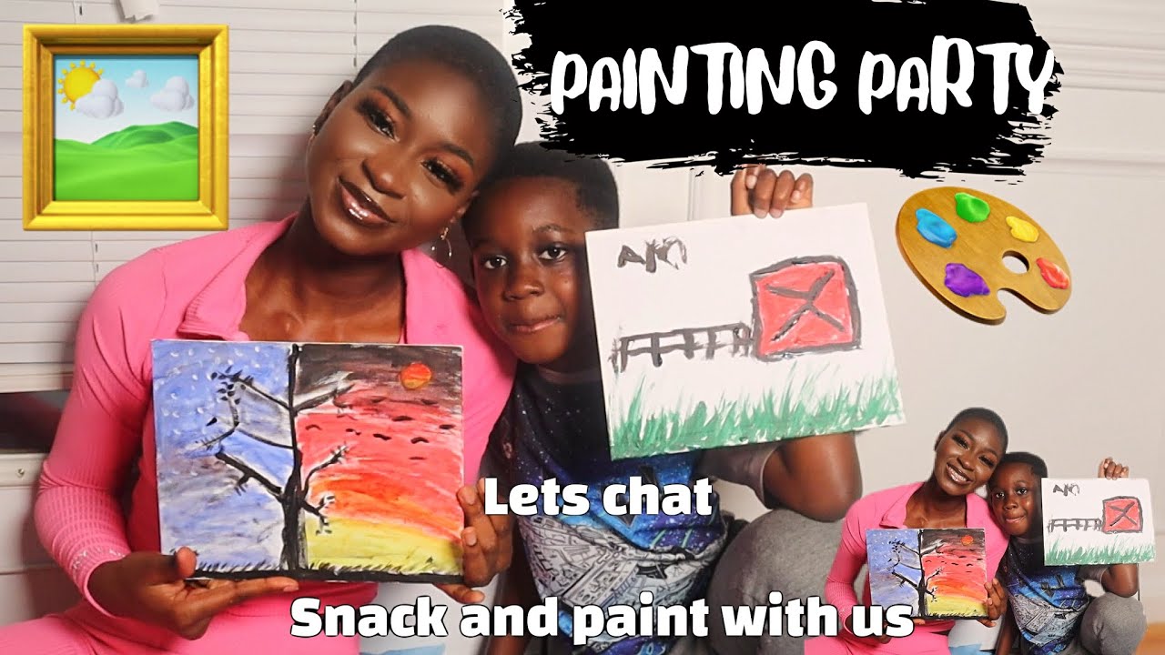 PAINTING PARTY: WATCH MY BROTHER AND I PAINT AND RANT! 🎨🖼❤️ Ahmad is back!!