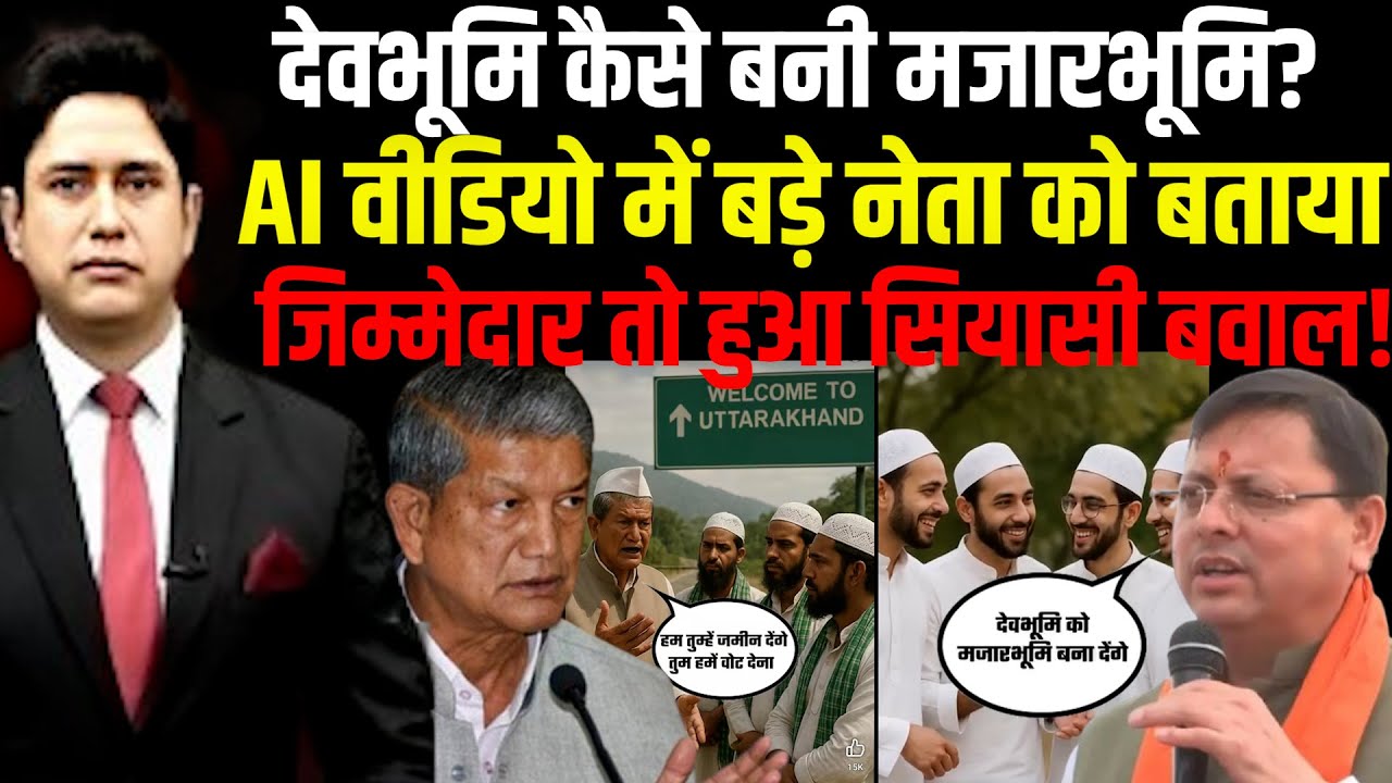 उत्तराखंड में AI वीडियो विवाद...| Uttarakhand News | Harish Rawat Viral AI Video | Congress