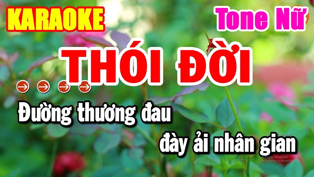 Karaoke Thói Đời Tone Nữ Nhạc Sống Beat Dễ Hát Nhất | Hải Tiên