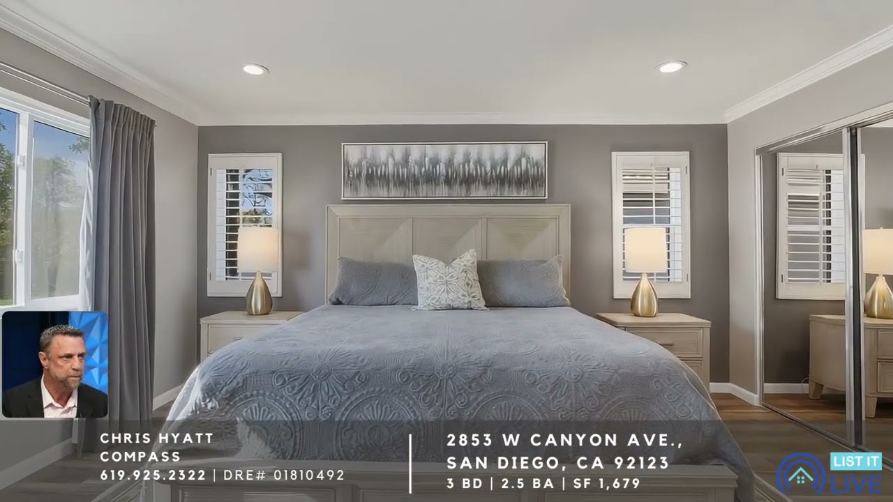 List It Live! with Chris Hyatt - 2853 W. Canyon Ave., San Diego, CA 92123 #stonecrest #sandiegohomes