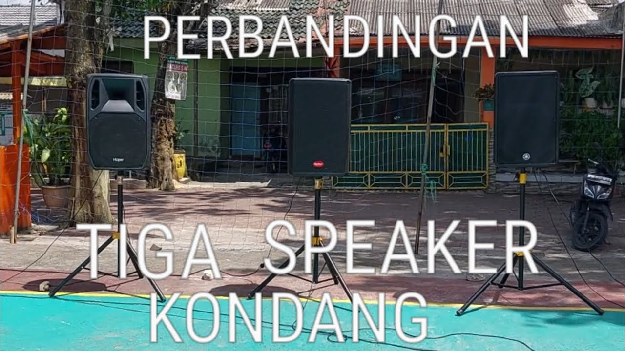 PERBANDINGAN BARETONE MAX 15H// YAMAHA DBR 15//HUPER AK 15A..TES GEBER DI LAPANGAN..#speakeraktif