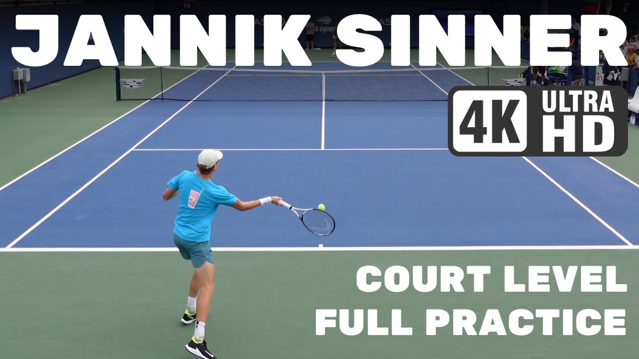 Jannik Sinner | Court Level Practice [2023 US Open]