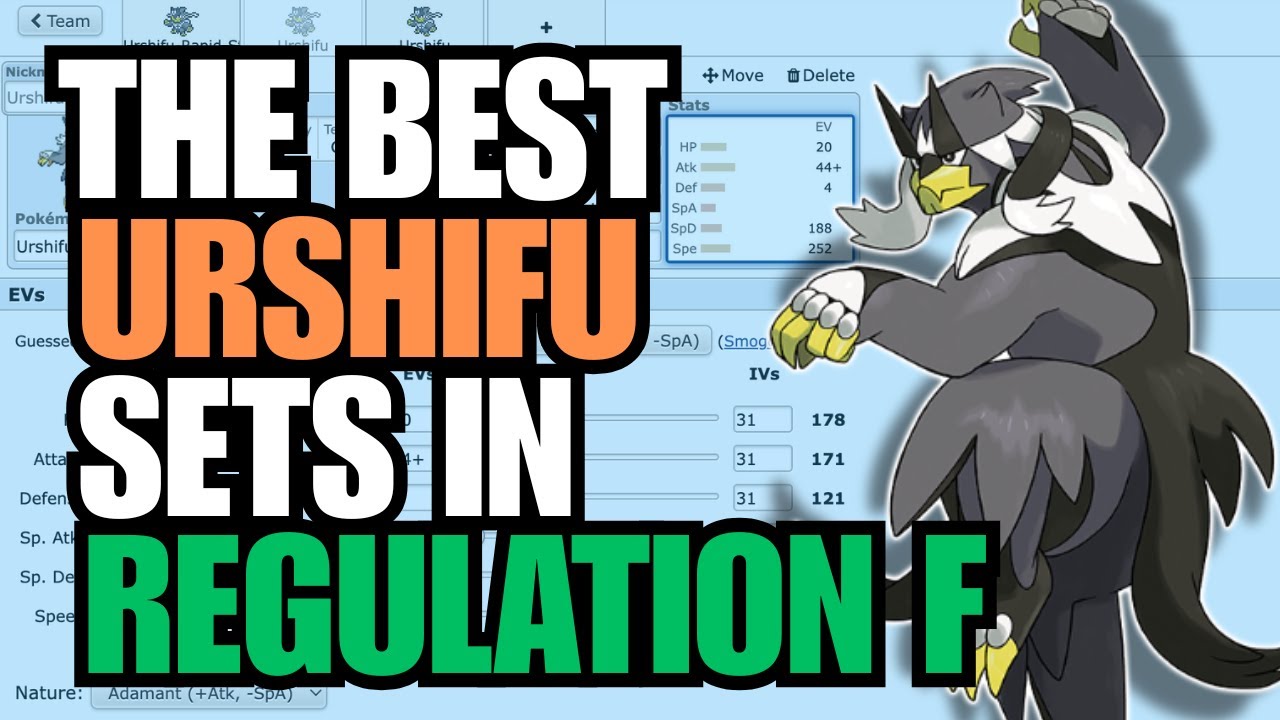 THE BEST URSHIFU SETS IN REGULATION F (Pokemon VGC)
