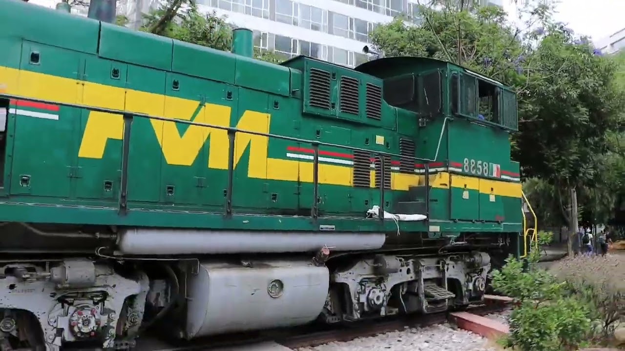 ¡El Ferrocarril en medio de la Ciudad de México! / The train in the middle of Mexico City!