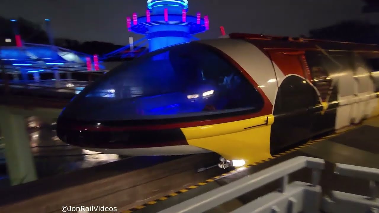 1/14/23 The Disneyland Monorail ft. a night ride