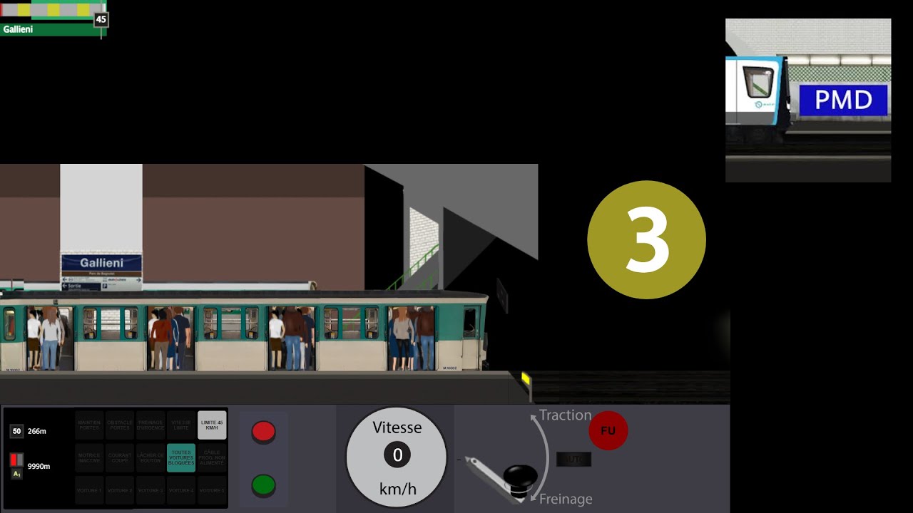 Paris Metro Driver (v4)/ Ligne 3/ MF67/ [ Non Commenté ]