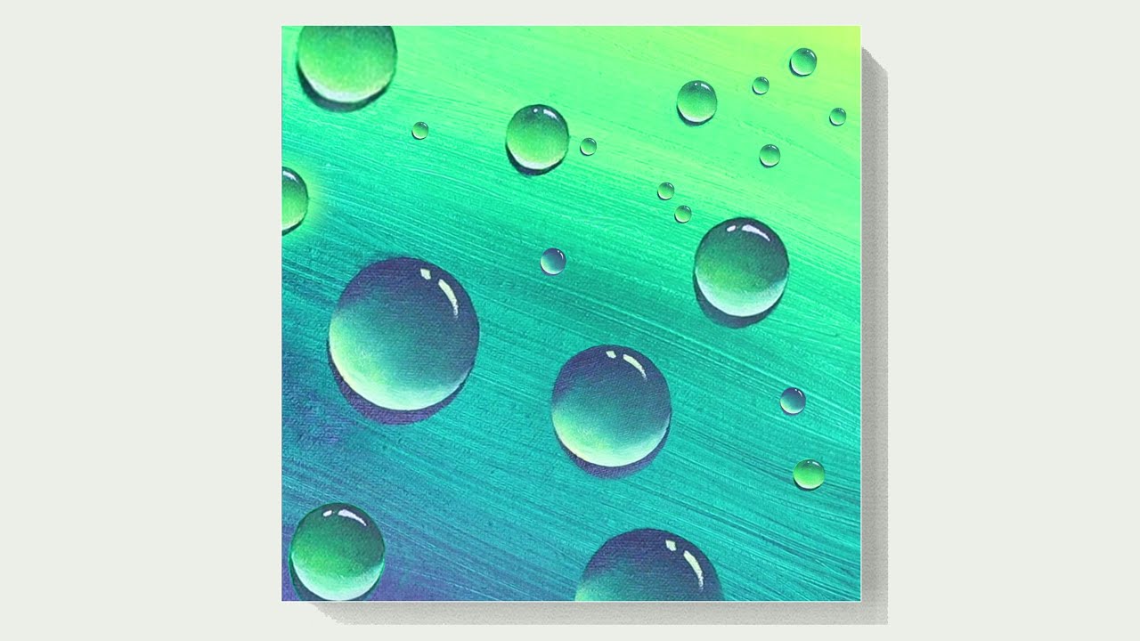 EASY WATER DROP ACRYLIC PAINTING TUTORIAL FOR BEGINNERS | PAINTING FOR BEGINNERS | RELAXING #108