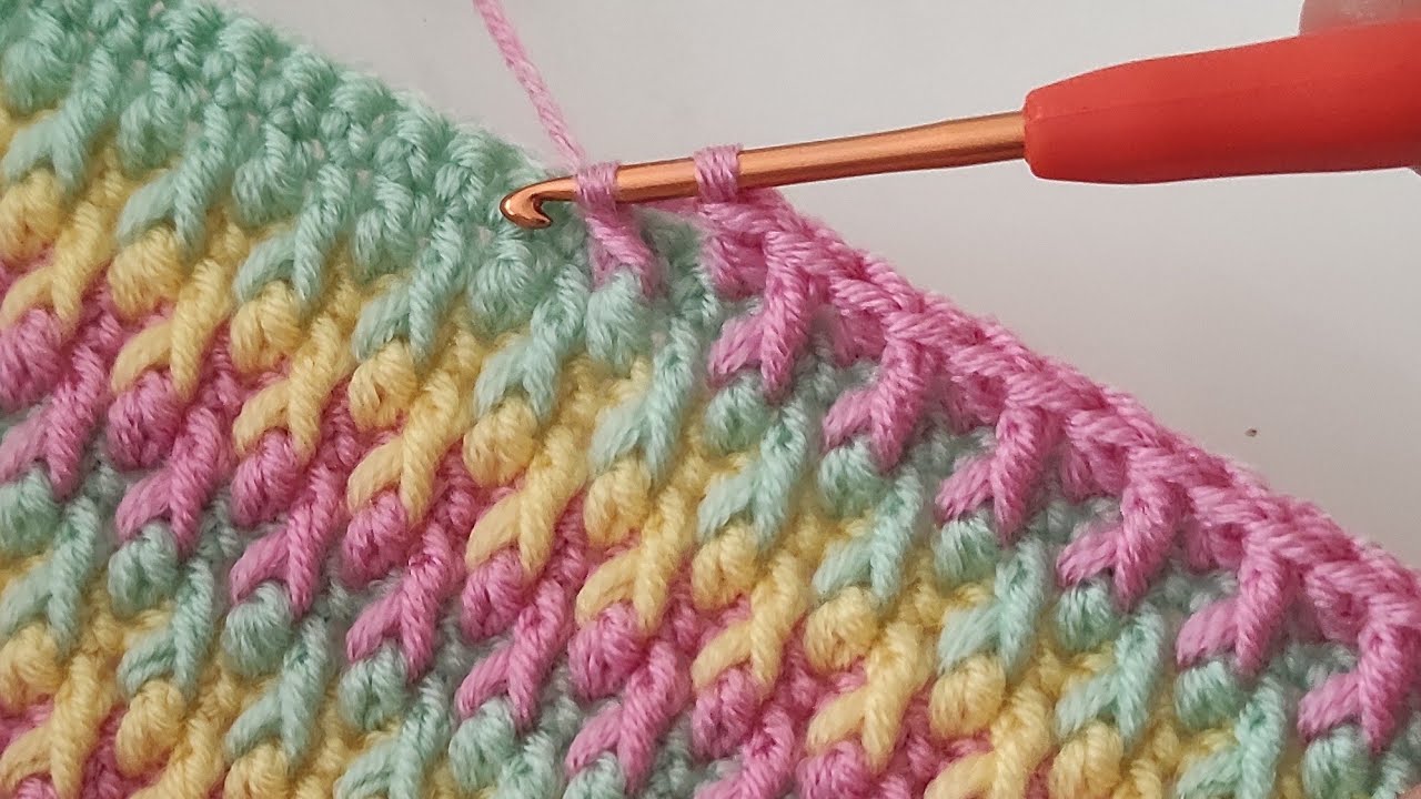Супер легкая выкройка детского одеяла крючком для начинающих ~ Trend Crochet Blanket Pattern