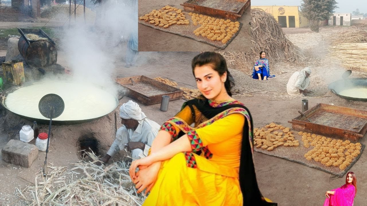 Gur (Jaggery ) || Process of Jaggery (Gur) Making || Village Life Desi Gur || Desi Organic Gur Video
