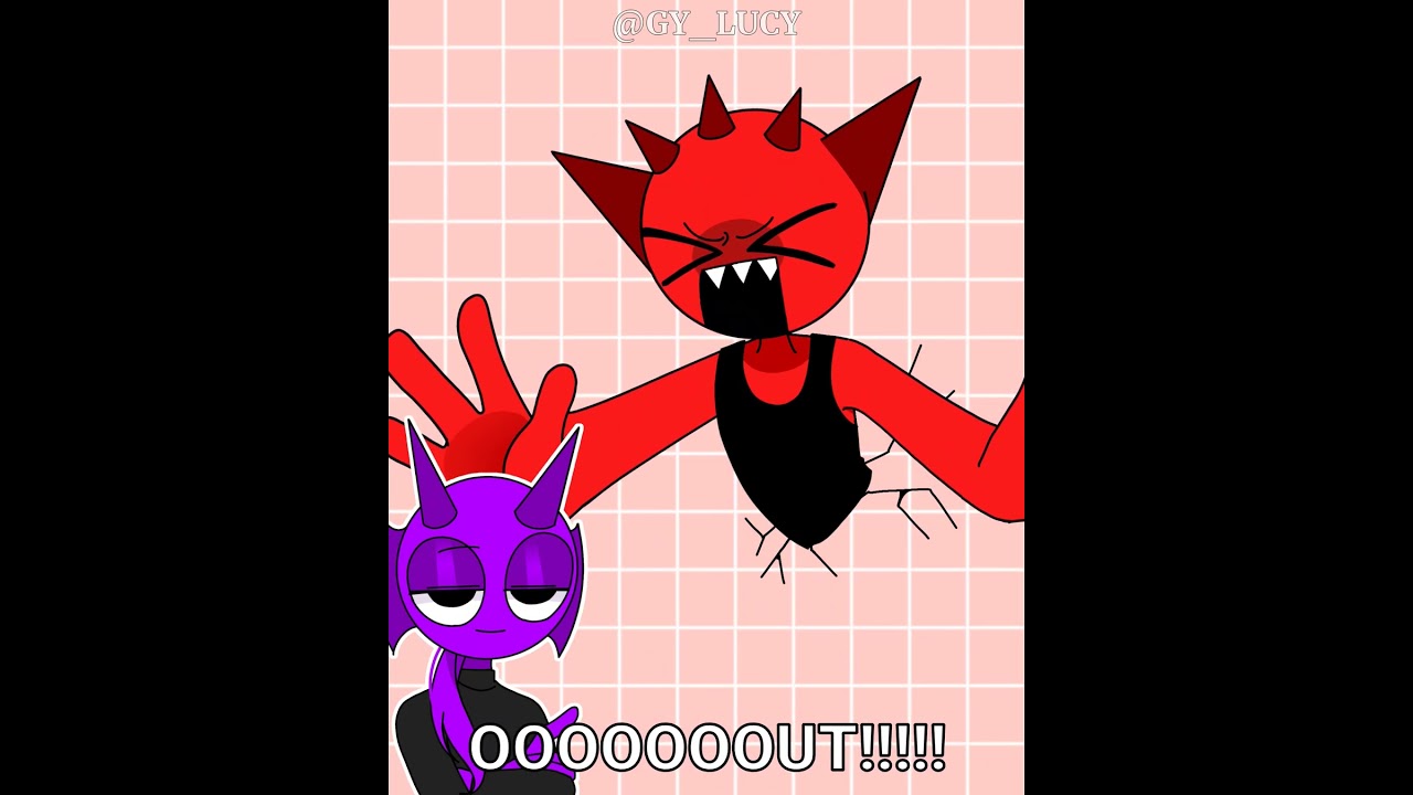 WALL MEME 💜❤️ #sprunki #animation #alightmotion #shorts