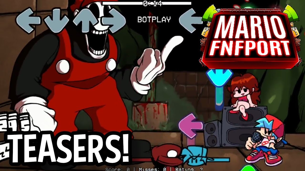 MARIO FNF PORT TEASERS!!! | LUIGIKID, THE PLUMBER, TGT MARIO, COOLRASH MARIO.EXE AND MORE!!!