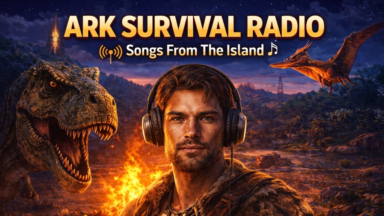 ARK Survival Radio 🎵 3h Songs From The Island | Dinosaurs, Survival & Epic Music