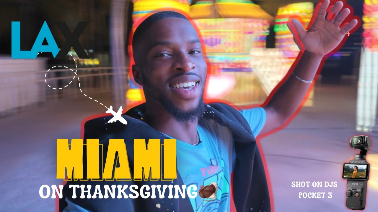 THANKSGIVING IN MIAMI + Uber driver with 5+ businesses, cool elders, + more | DJI Osmo Pocket 3 Test