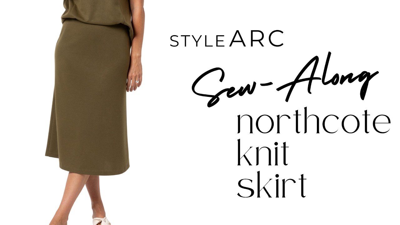Style Arc | Урок по пошиву трикотажной юбки Northcote | Совместный пошив