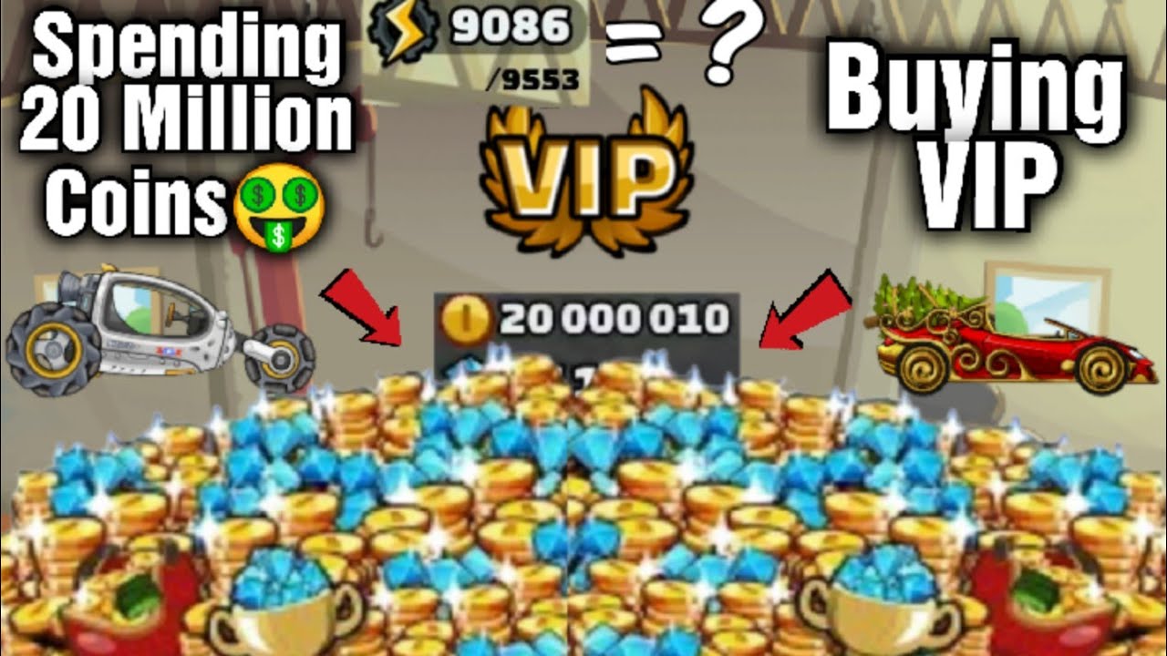 Hill Climb Racing 2 - Spending 20 Million Coins!!🤑 and Buying VIP & New Season Pass 😍 |#RoadtoMaxGP