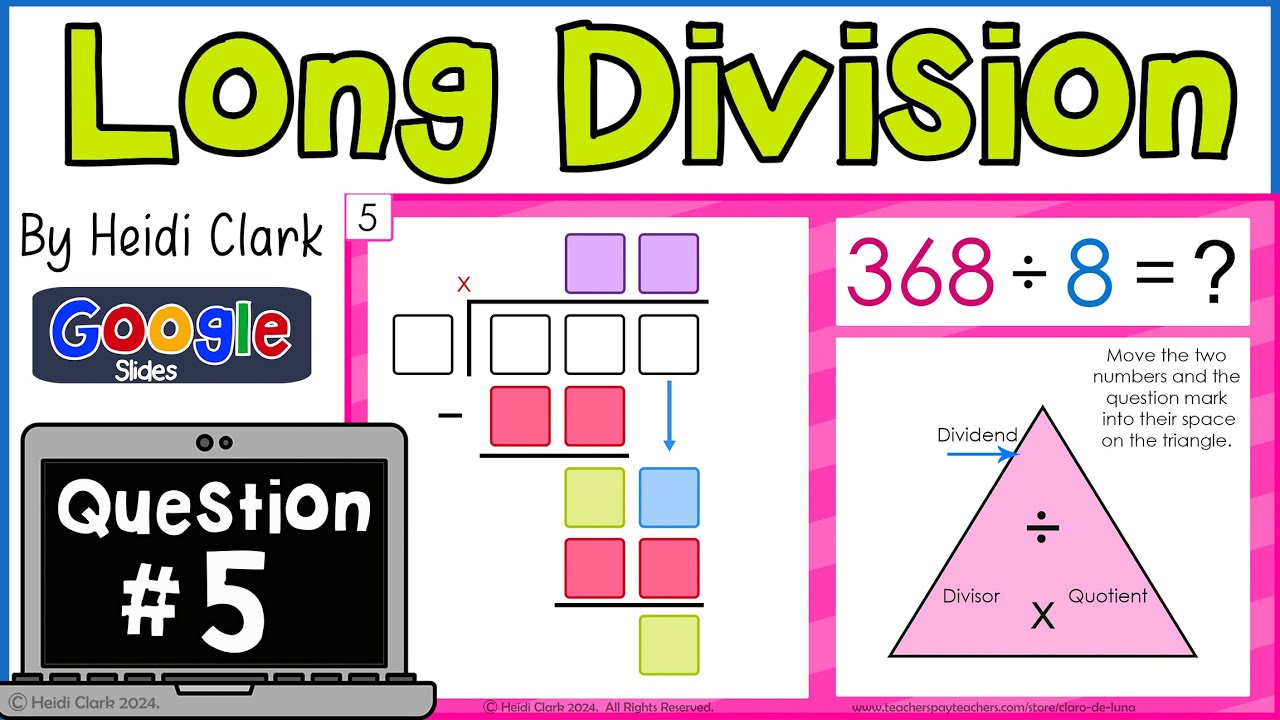 Long Division Standard Algorithm 368/8, Question 5