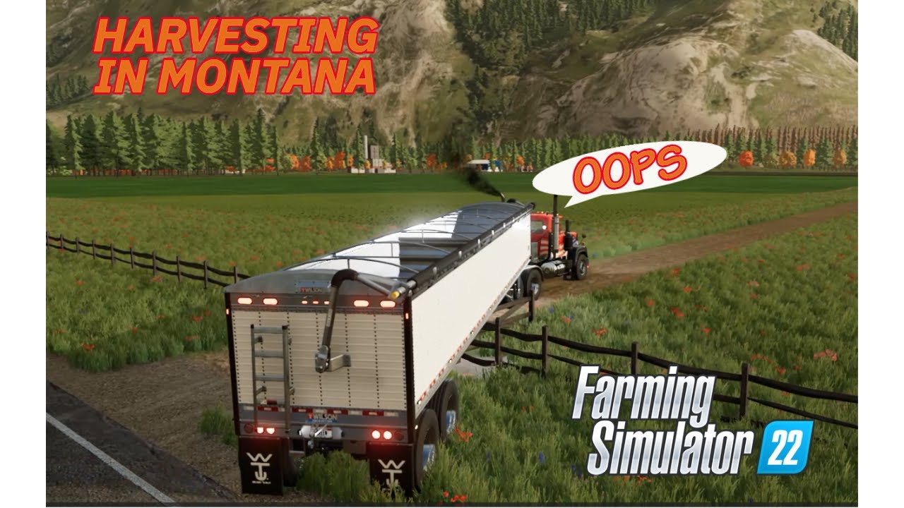 HARVEST TIME on Black Mountain Montana Let's Play Episode 2 Farming Simulator 22