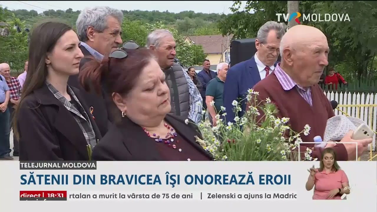 Sătenii din Bravicea își onorează eroii