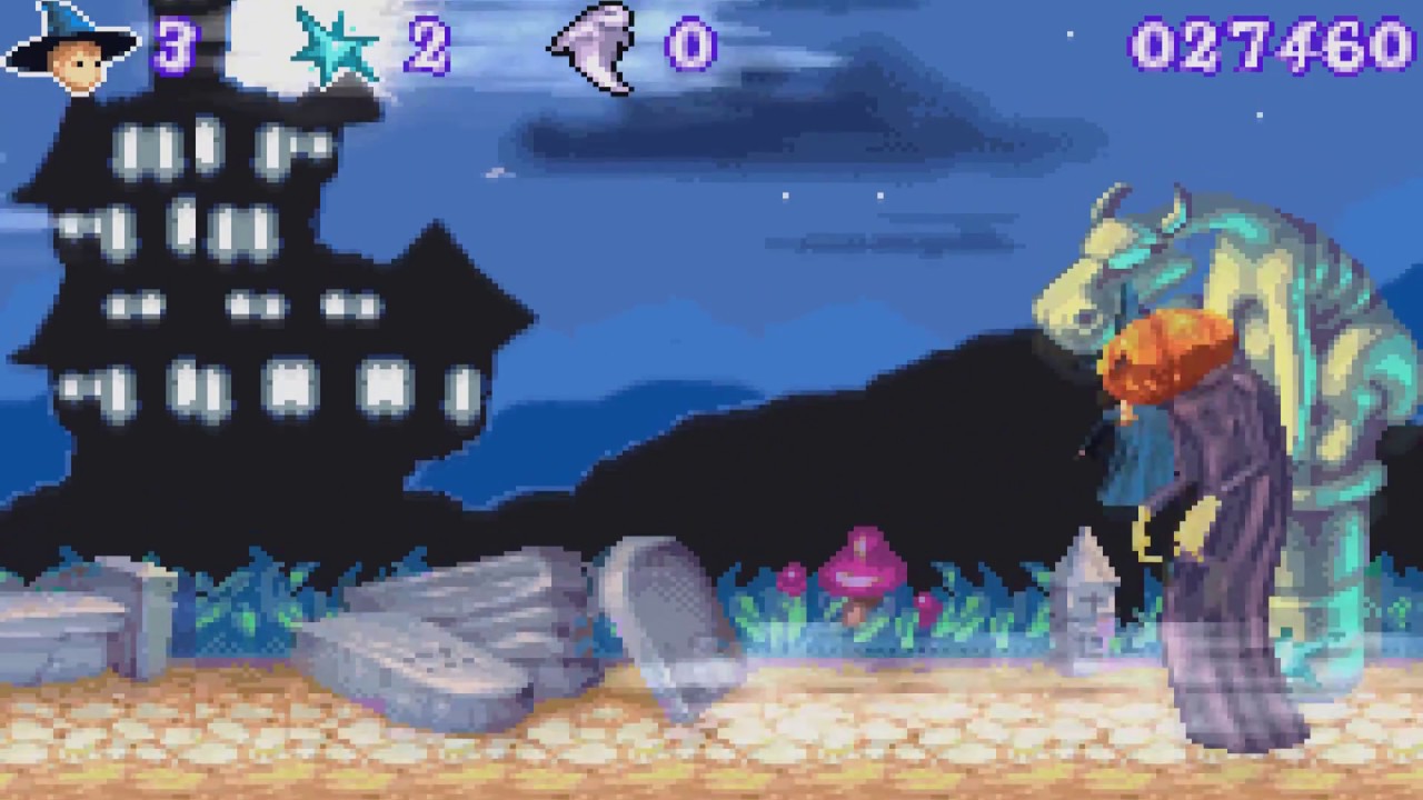 Spirits & Spells (Castleween) (GBA) - All Bosses (No Damage) + Ending
