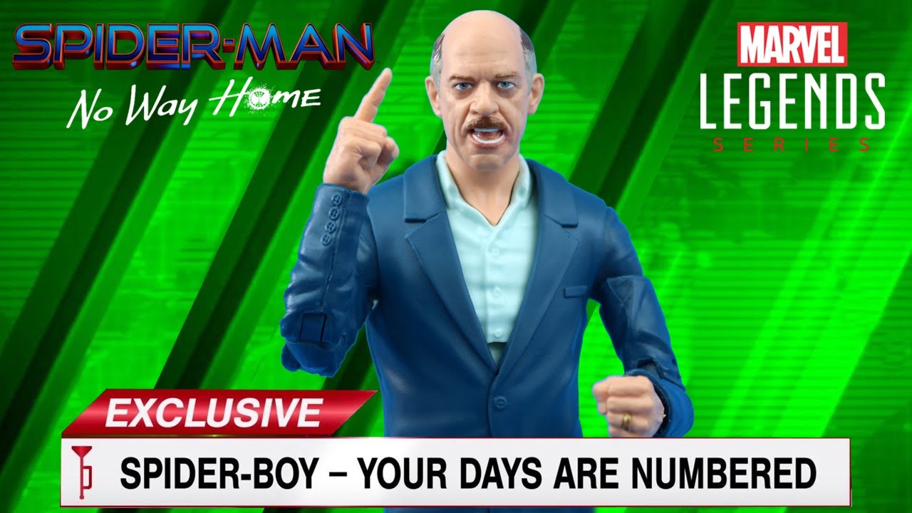 Marvel Legends J. JONAH JAMESON filme Homem-Aranha Sem Volta pra Casa - Action Figure Review Hasbro