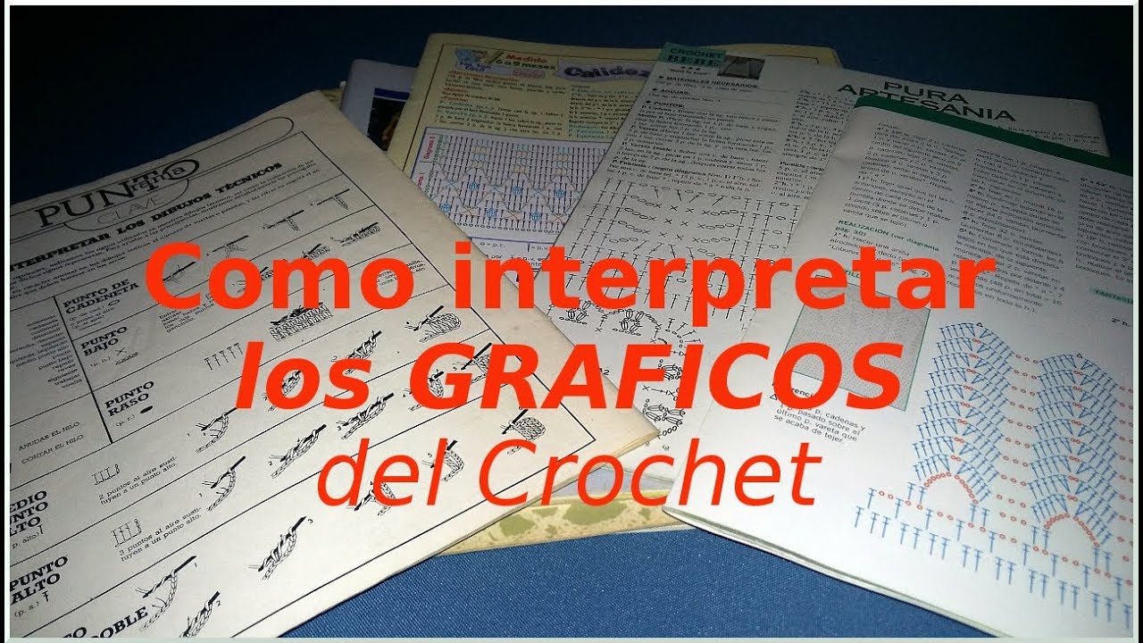 Curso crochet o ganchillo: Como leer los patrones! tutorial paso a paso. Moda a Crochet