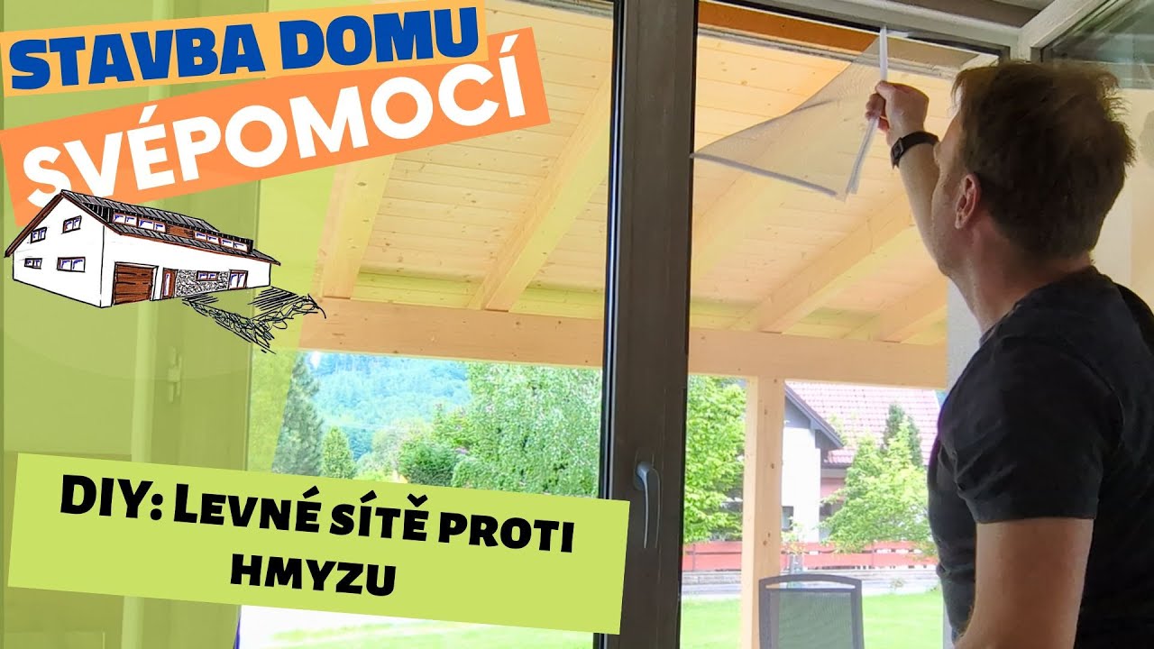 DIY: Levné sítě proti hmyzu do oken - montáž krok za krokem