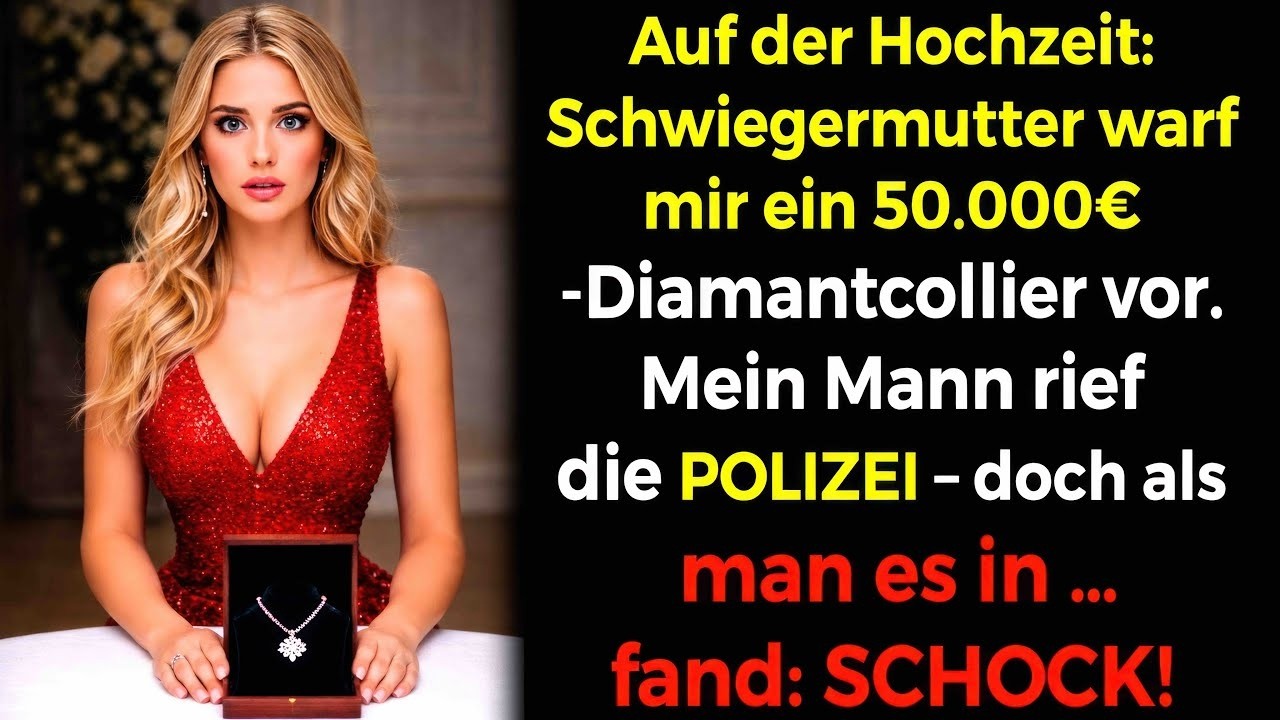 Bei der Schwägerinnen-Hochzeit💍: „Du hast das Collier!“💎 Mein Mann rief die POLIZEI🚔