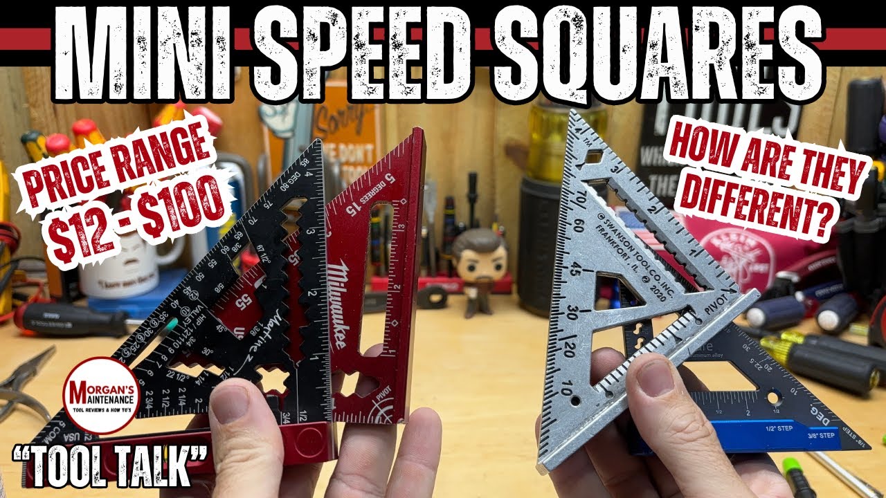 Mini Speed Squares from $12-$100 - How Are They Different? #milwaukee #swanson #martinez #tools