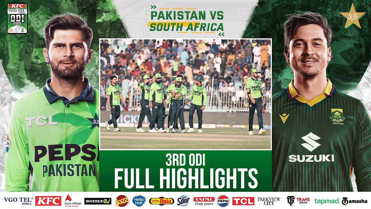 Full Highlights | Pakistan vs South Africa ODI Series | 3rd ODI | PCB | M2R1U