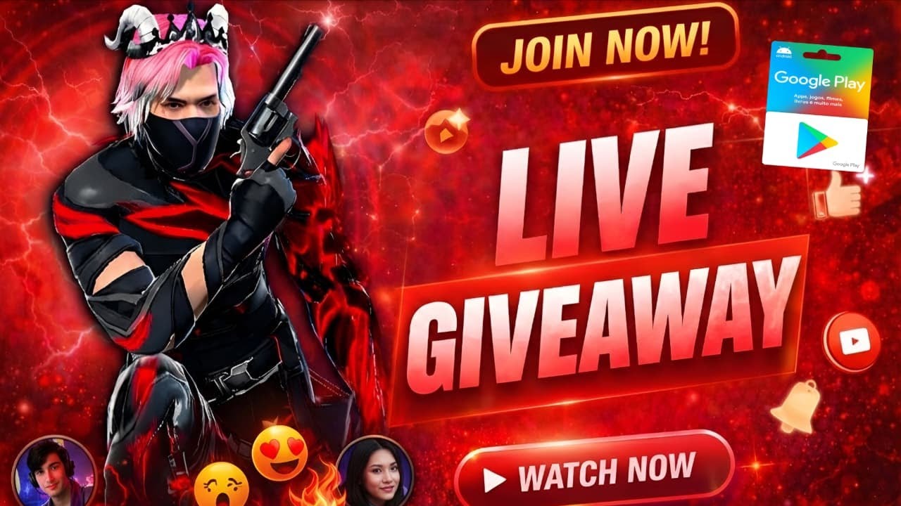 FREE FIRE LIVE GIVEAWAY 😍FREE FIRE TOURNAMENT LIVE