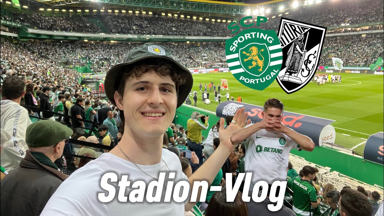 Sporting CP vs. Vitória Stadion-Vlog 😍🏟️ | Feuerwerk und Meisterstimmung 🏆