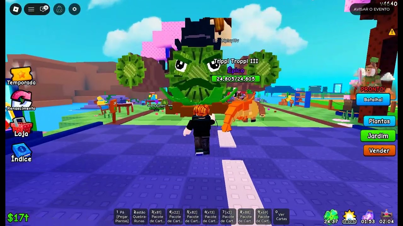 plantando plantas (evento do plants vs brainrots parte 4)