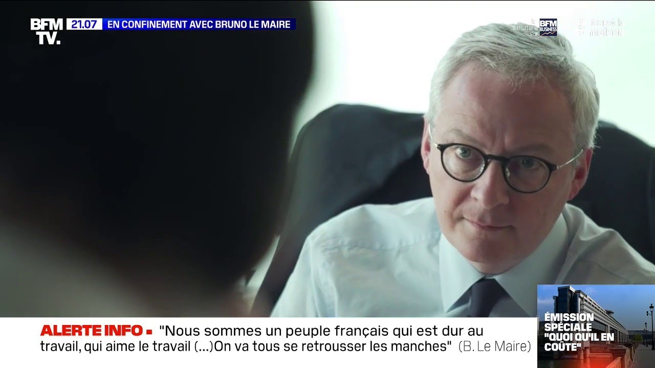 En confinement avec Bruno Le Maire: BFMTV a le ministre de l'Economie durant une journée