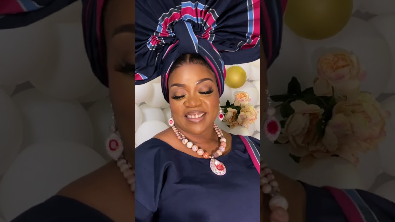 Olori with her unique Gele