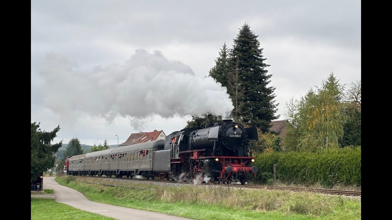 Folge 85: Pfalzdampf 2025, Personenzüge rund um Kaiserslautern, Dampflok 23 058-1 & V100 am 10.10.25
