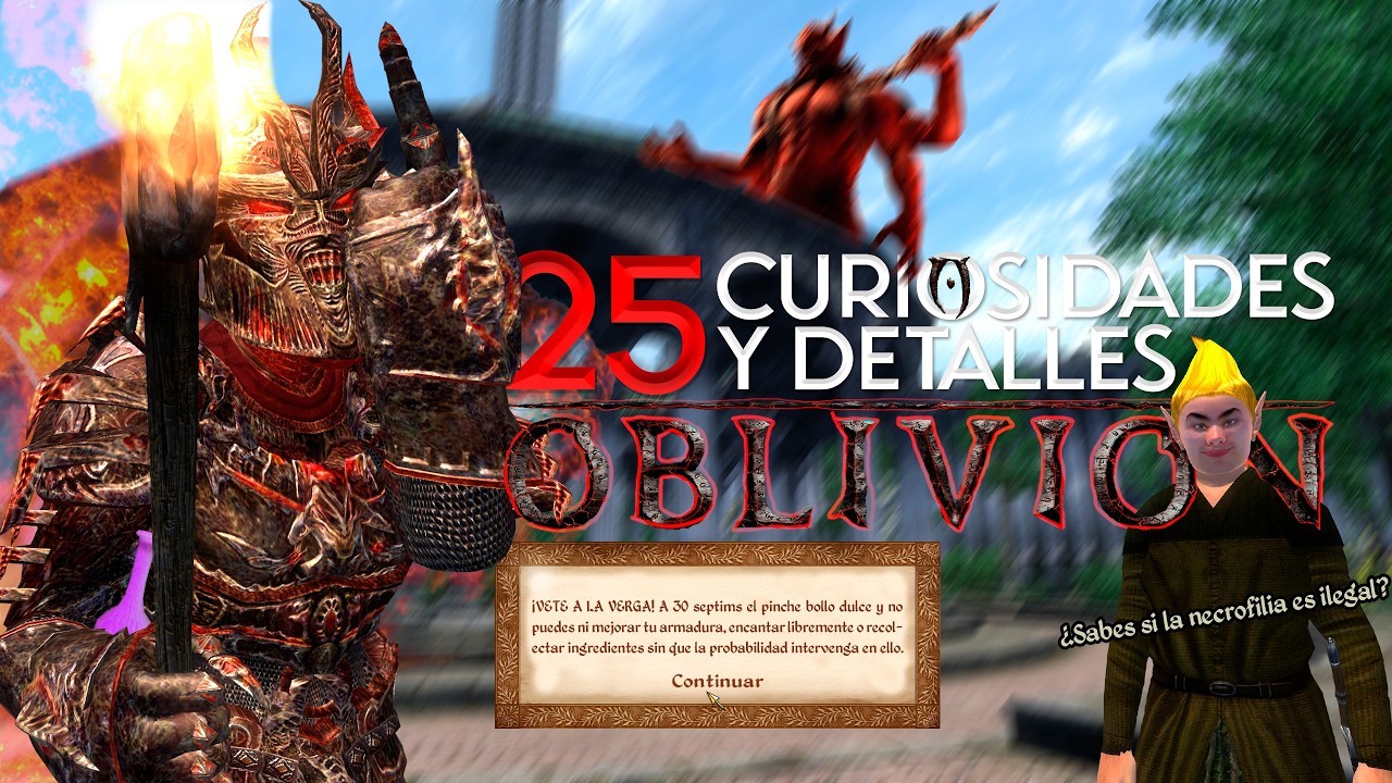 25 CURIOSIDADES Y DETALLES DE TES IV: OBLIVION