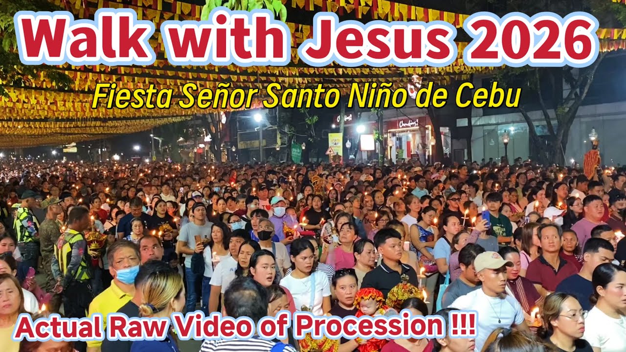 Walk with Jesus 2026 Procession SINULOG OPENING SALVO Penitential Santo Nino de Cebu | Sinulog 2026