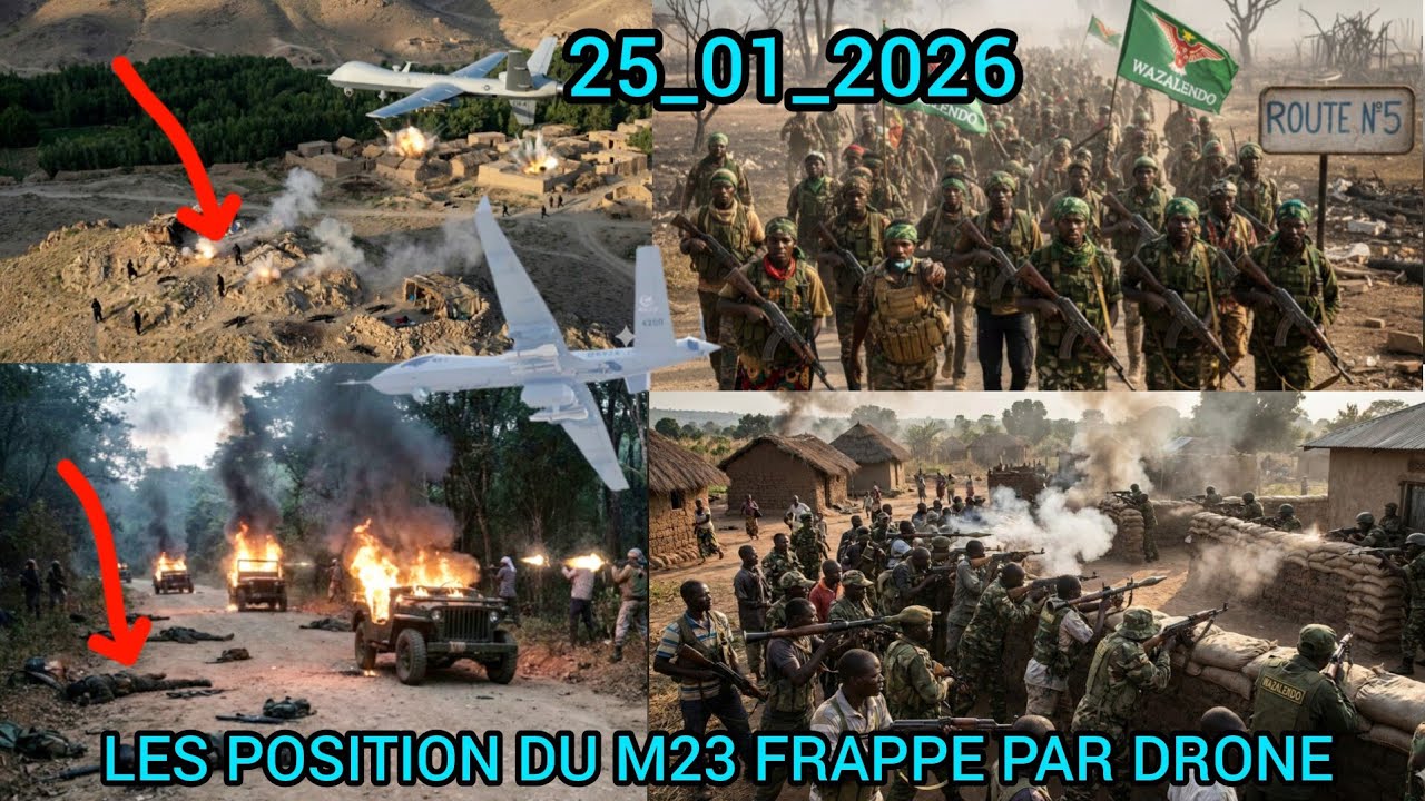 25_01 HIZI HAPA HABARI ZA KWELI JIONI YA LEO KUTOKA UVIRA_MWENGA_WALIKALE NDEGE DRONE ZIMEPIGA M23 