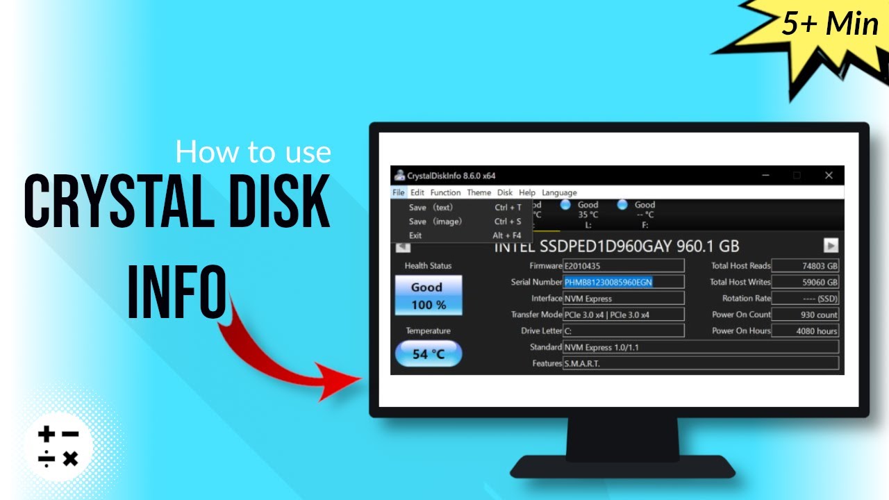 CrystalDiskInfo Tutorials 2024 | Free Hard disk & SSD monitoring software | Beginner's Tutorial