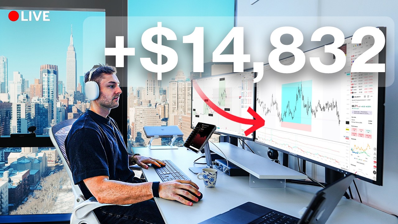 DAY TRADING NA ŻYWO &ndash; Jak zarobiłem 14 832 $ ryzykując 2 tys. $ (Moja strategia 10x)