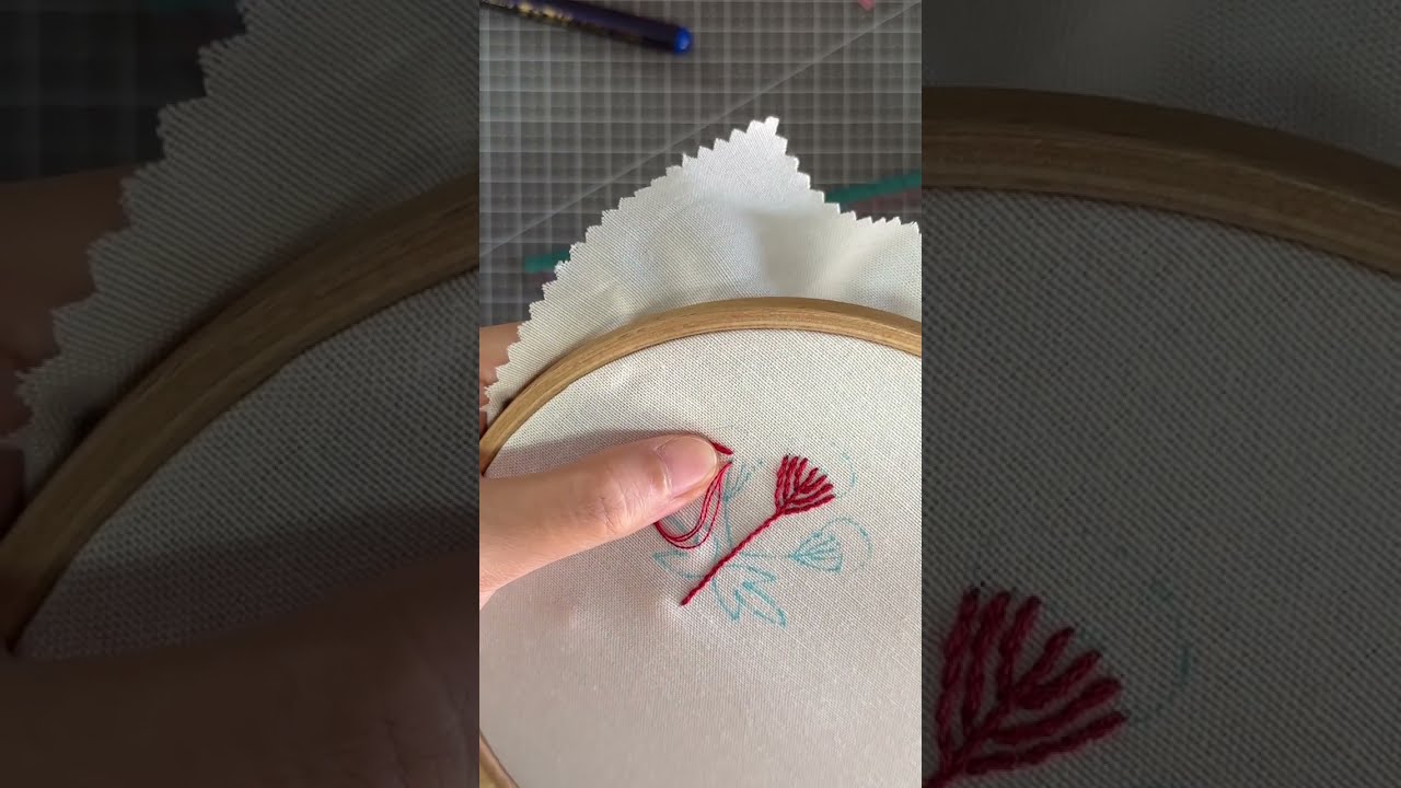 Cozy embroidery time with me 