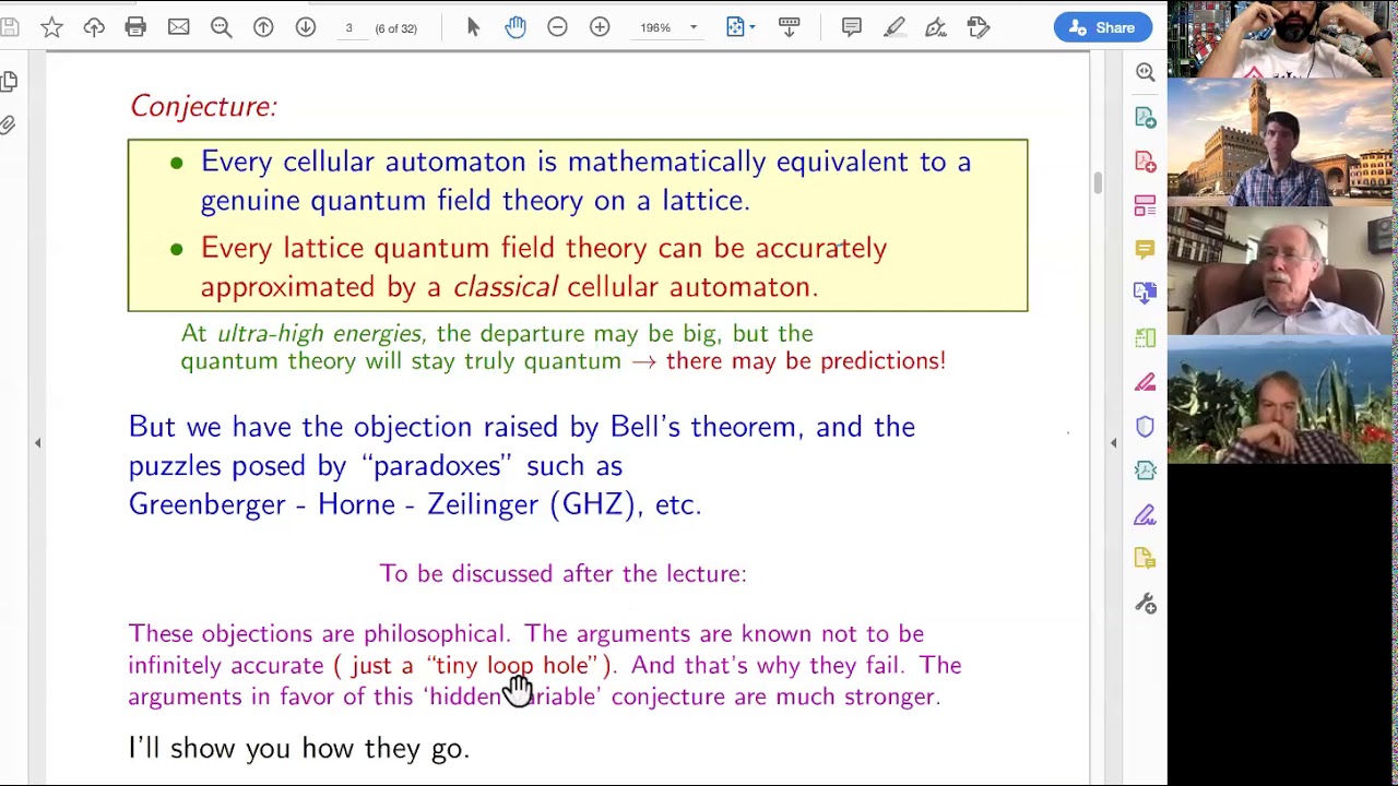 Gerard 't Hooft - The Cellular Automaton Interpretation of Quantum Mechanics