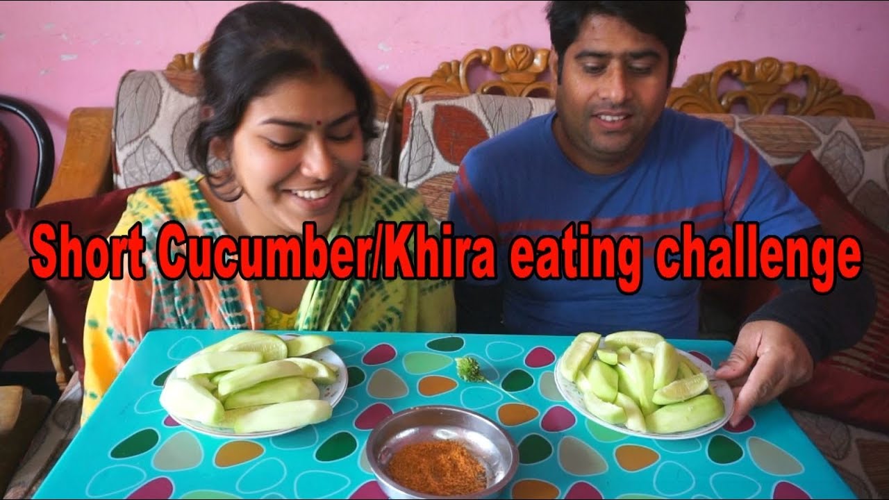 Short Cucumber or Khira eating challenge | h.w eating challenge
