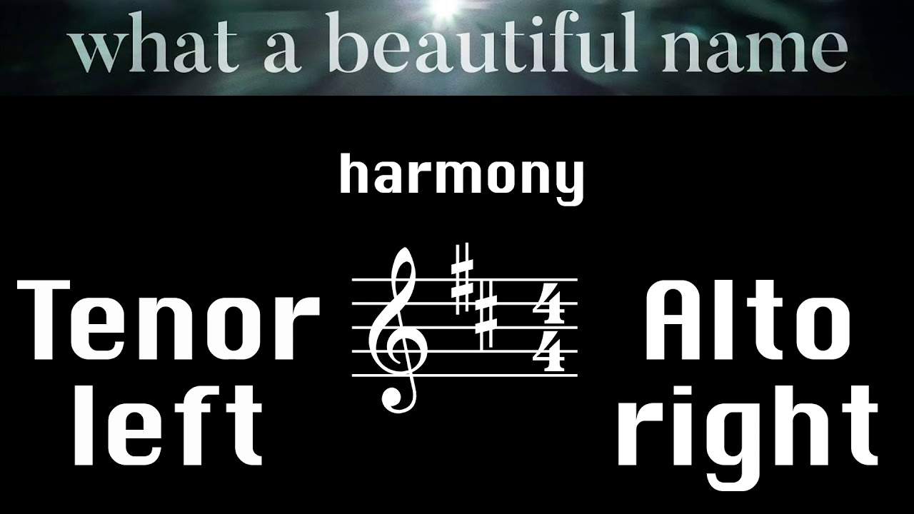 What a Beautiful Name - Harmony Tutorial