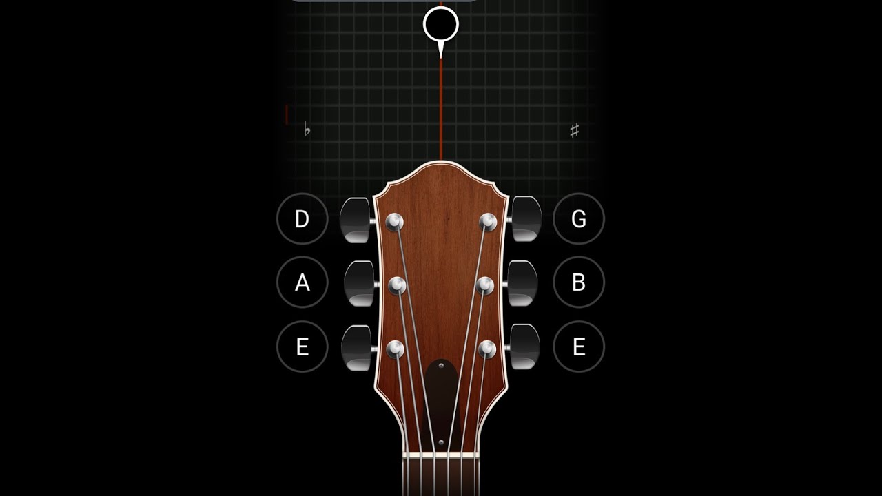 Обзор Настраиваем гитару размер 1/8 Гиталеле по тюнеру